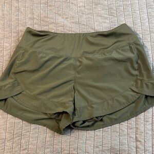 Olive Green Women's Shorts